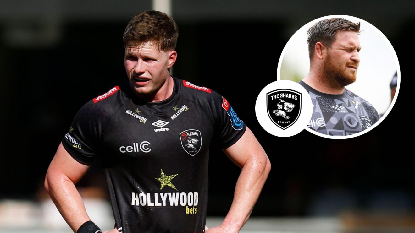 Sharks star Ethan Hooker and an inset of Dian Bleuler