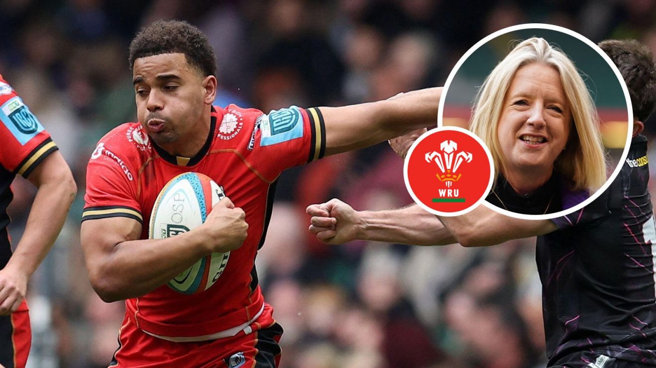 A two layered image of Ben Thomas and Abi Tierney