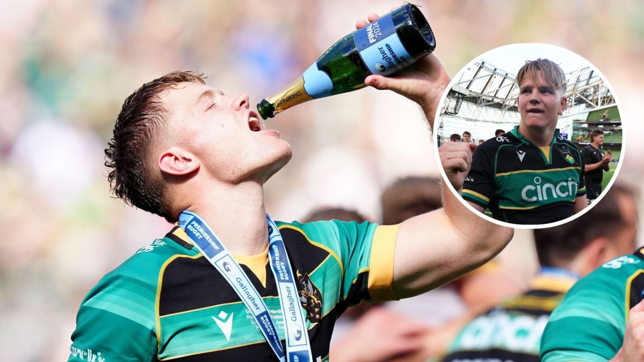 A two layered image of Fin Smith and Henry Pollock