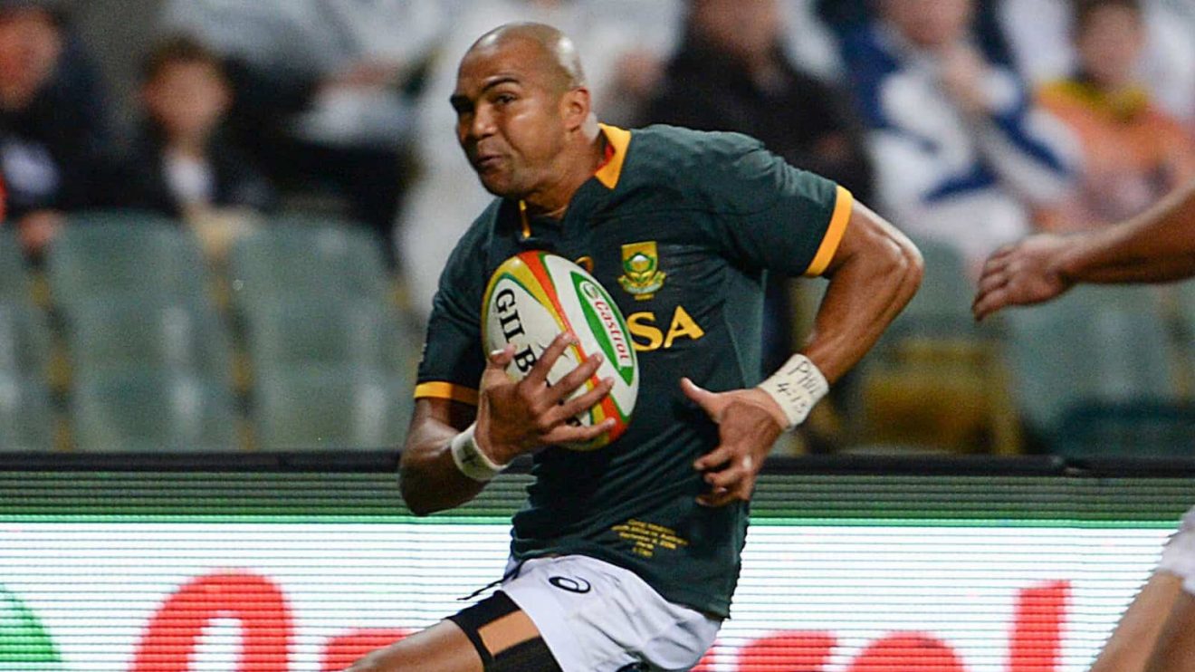 Cornal Hendricks in action for the Springboks in 2014.