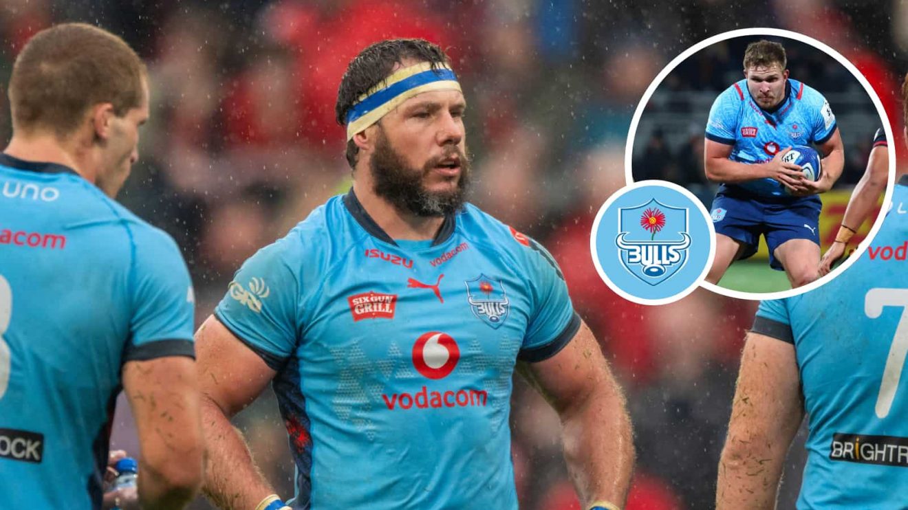 Bulls forward Marcell Coetzee and an inset of Jan-Hendrik Wessels.
