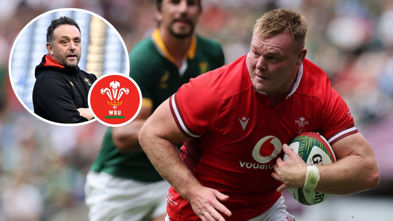 A two layered image of Dewi Lake and Matt Sherratt