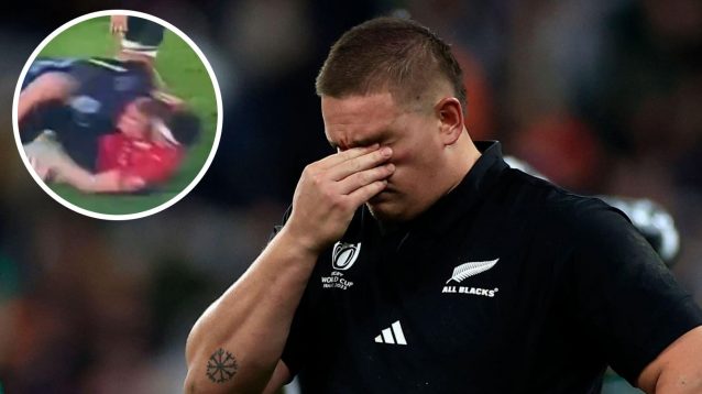 All Blacks star escapes punishment for ‘grub’ flying headbutt but could face a hefty ban