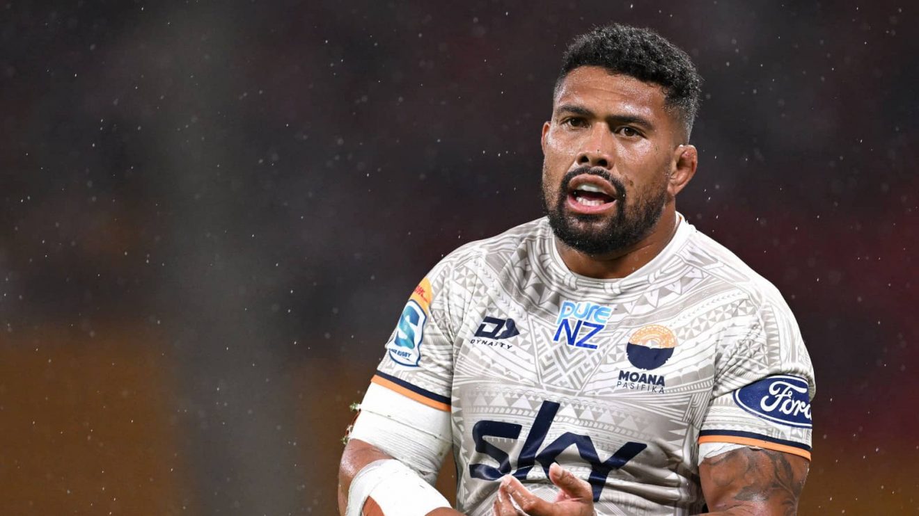 All Blacks star Ardie Savea in action for Moana Pasifika in 2025.