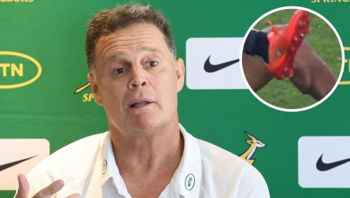 Rassie Erasmus gets involved in Sharks ‘wink-gate’ controversy after fierce backlash to Springbok’s antics