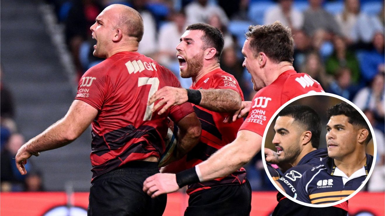 Crusaders and Brumbies players photo