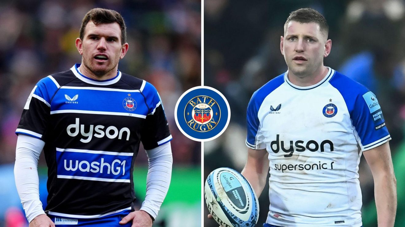 A two panel image of Ben Spencer and Finn Russell