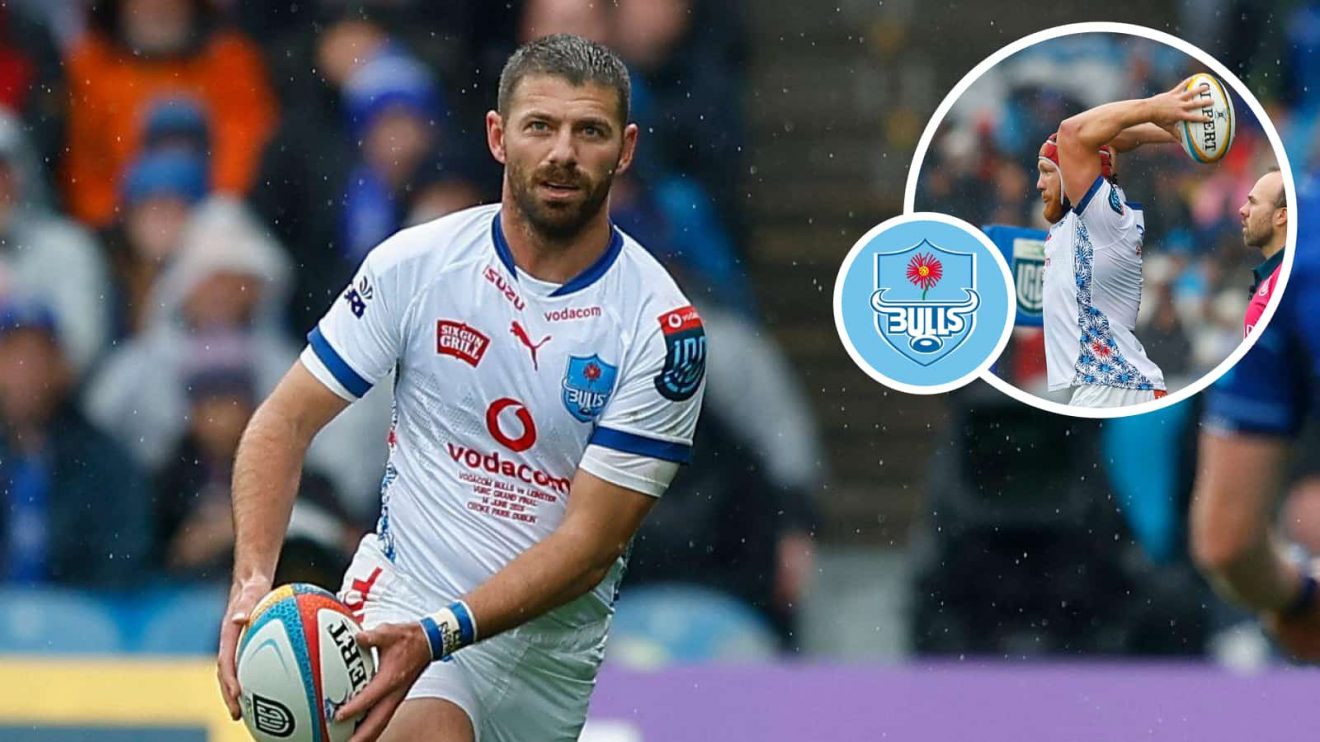 Bulls stars Willie Le Roux and Johan Grobbelaar in the United Rugby Championship Final.