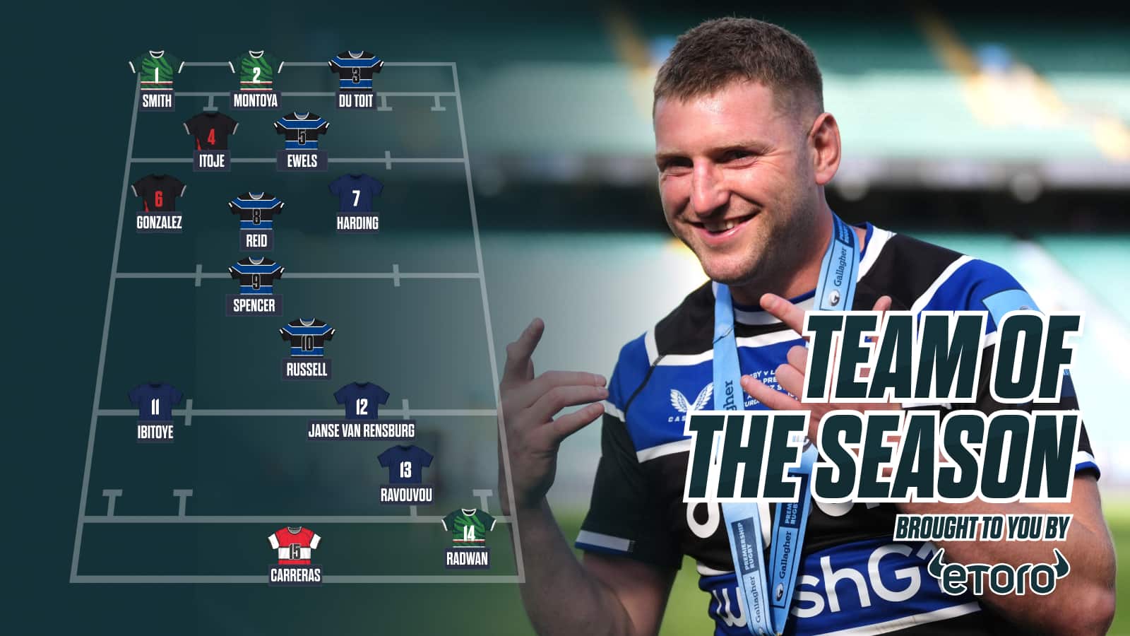 Premiership Team of the Season: David Campese snubs Player of the Season and hails 'exquisite' Finn Russell