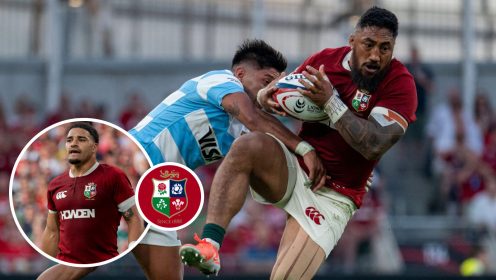 Bundee Aki opens up on ‘the frustrating thing’ of playing with ‘unbelievable’ Sione Tuipulotu in Lions’ loss to Argentina