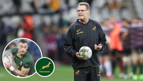 Rassie Erasmus ‘won’t get carried away’ with Barbarians rout while captain hails ‘special’ trio