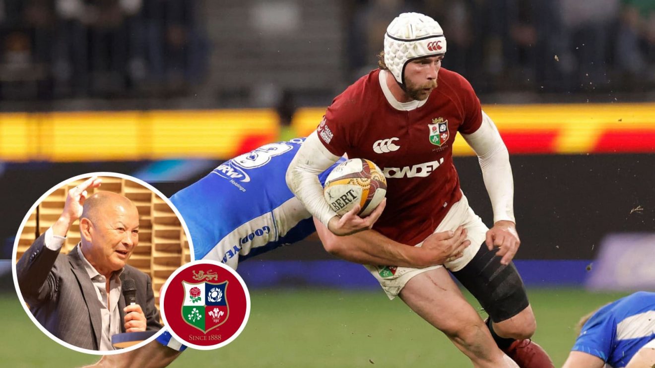 Eddie Jones defends British & Irish Lions wing Mack Hansen.