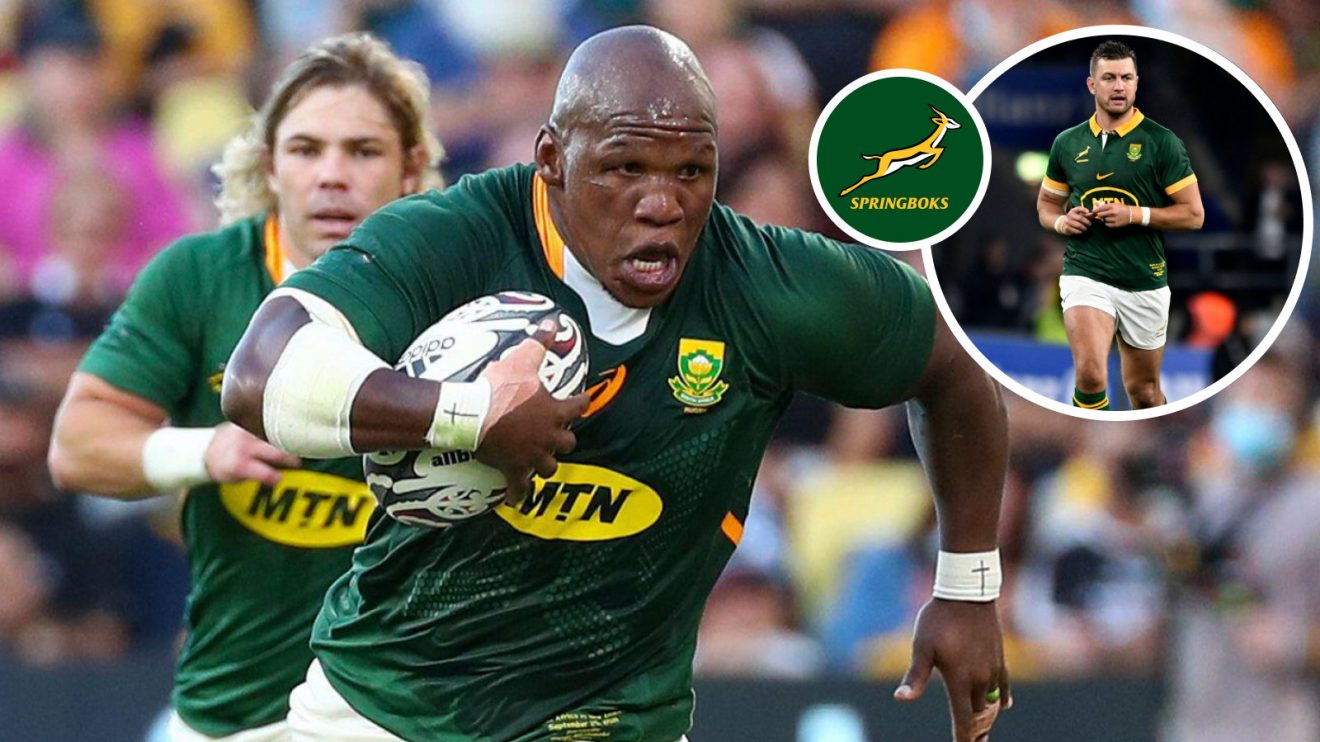Bongi Mbonambi and Handre Pollard photo