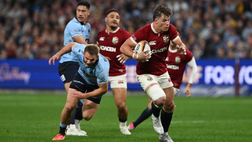 British and Irish Lions dig deep as Huw Jones scores two tries in victory over the Waratahs