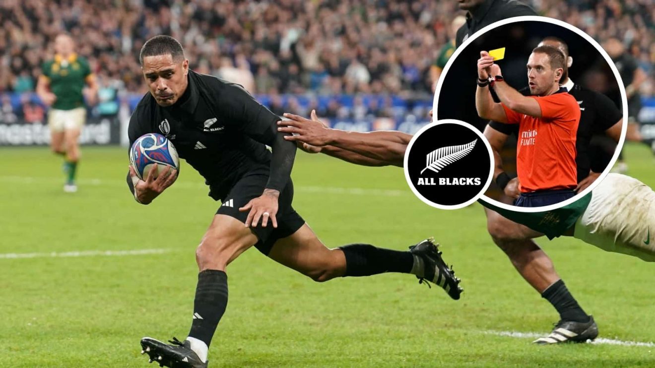 Aaron Smith's dissallowed try against the Springboks during the Rugby World Cup final and Angus Garnder issuing a yellow card during England v New Zealand.