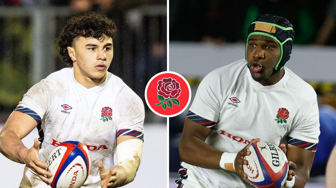 A two panel image of Kane James and Junior Kpoku