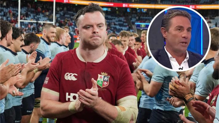British and Irish Lions lock James Ryan and an inset of ex-All Blacks scrum-half Justin Marshall.