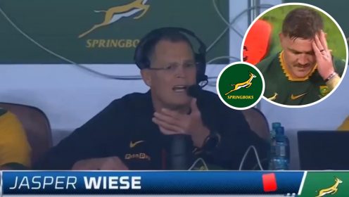 Springboks: Rassie Erasmus left dumbfounded as Jasper Wiese sees red after mindless act