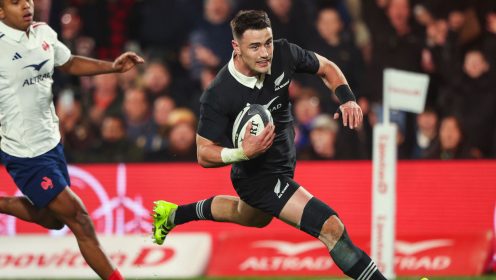 All Blacks come from behind against brave French effort as debutant scores match-sealing try to sweep the series