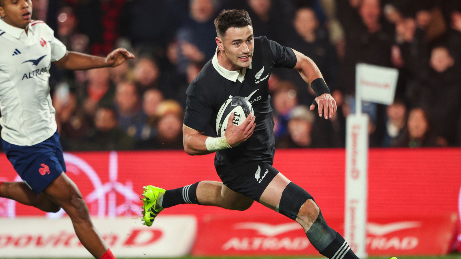 All Blacks come from behind against brave French effort as debutant scores match-sealing try to sweep the series