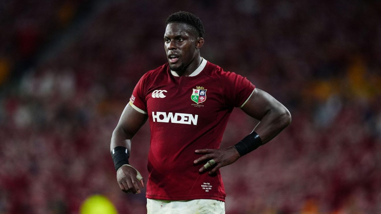 Maro Itoje in action for the British and Irish Lions in 2025
