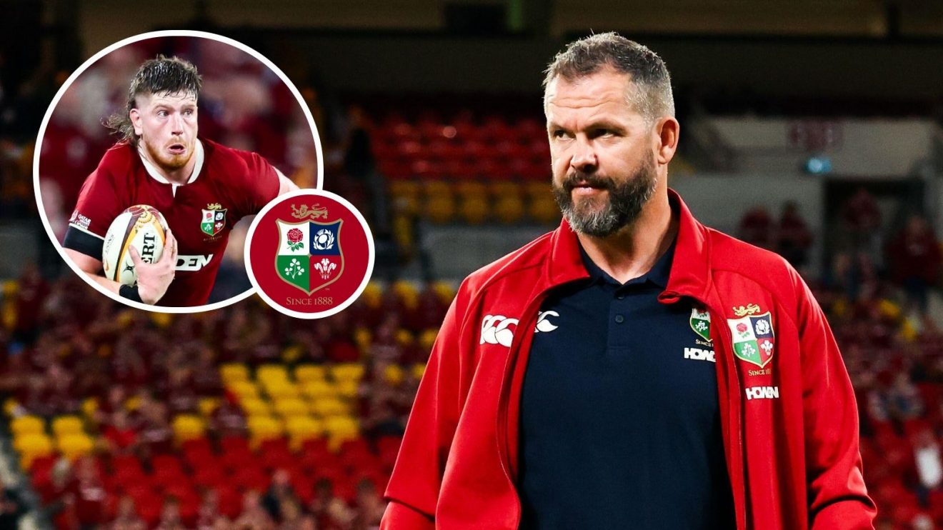 A two layered image of Andy Farrell and Joe McCarthy