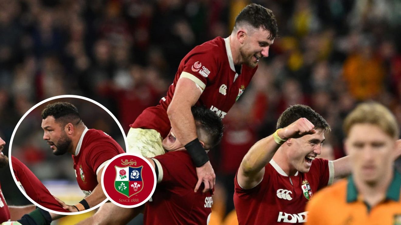 Hugo Keenan was the hero late on for the British & Irish Lions.