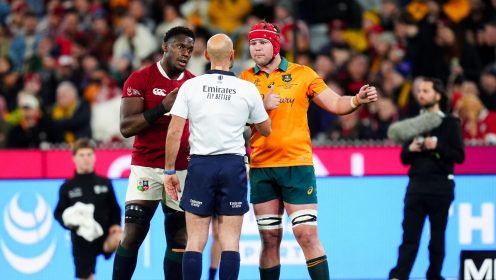 Wayne Barnes wades into the heated debate over Jac Morgan’s Lions clear-out of Carlo Tizzano