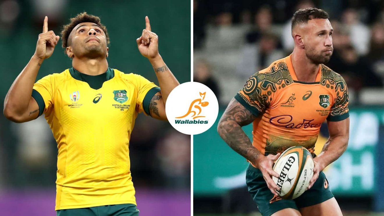 Wallabies legends Will Genia and Quade Cooper.