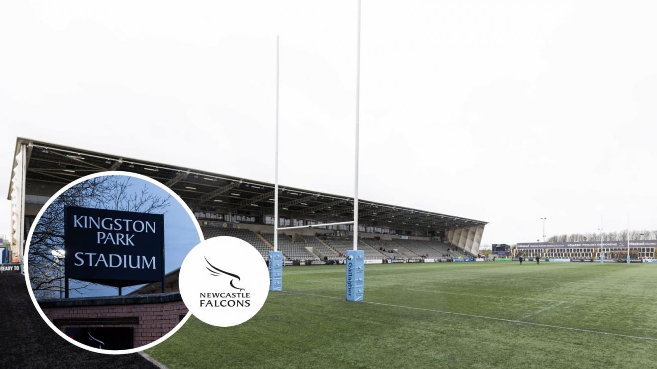 Kingston Park, home of Newcastle Falcons, who are set to be renamed Newcastle Red Bulls.