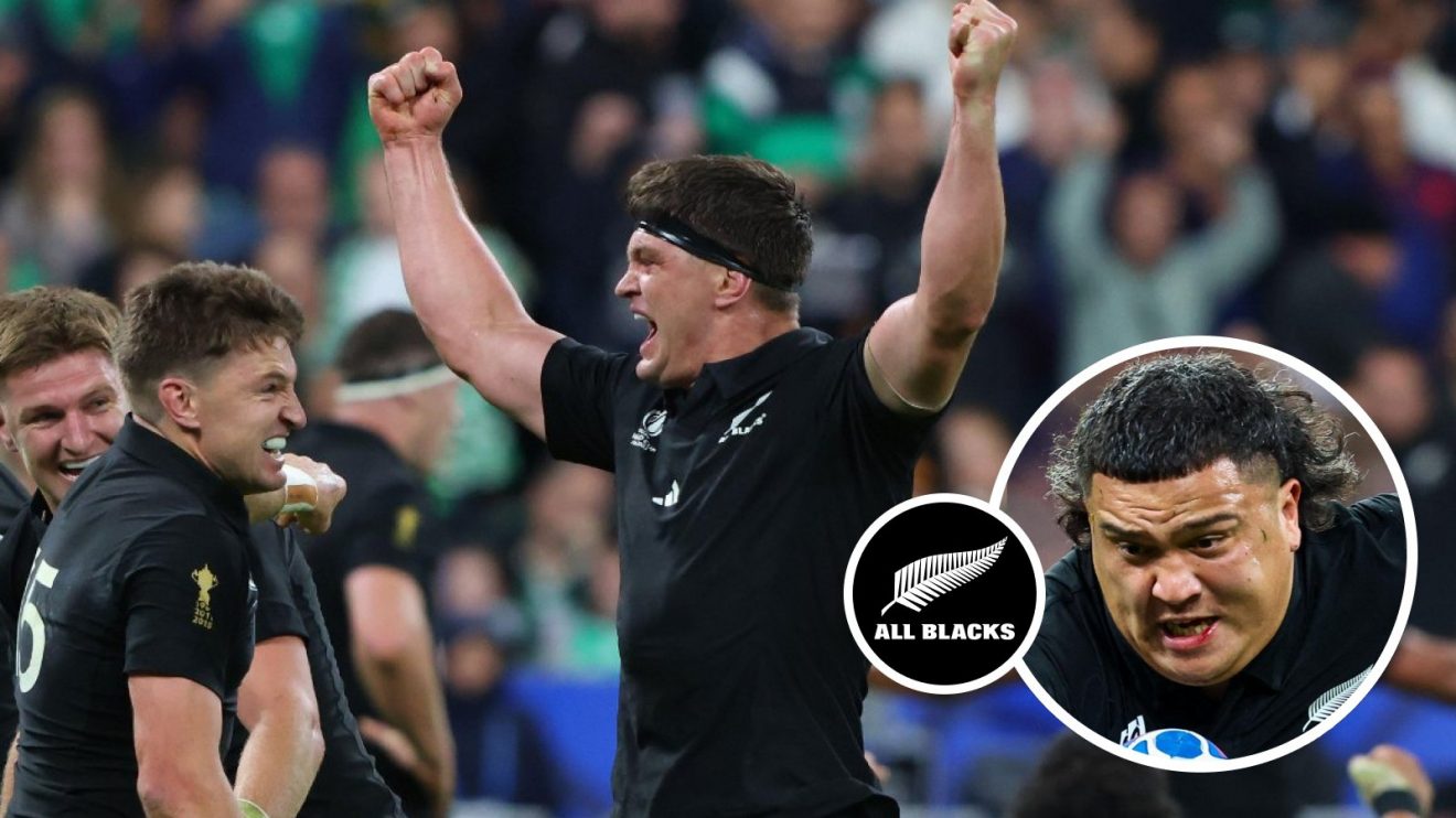 Beauden Barrett Scott Barrett and Tamaiti Williams photo