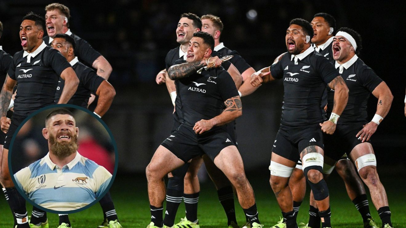 Marcos Kremer and All Blacks haka image