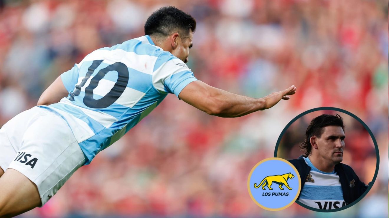 Argentina fly-half Tomas Albornoz and flanker Pablo Matera (inset).