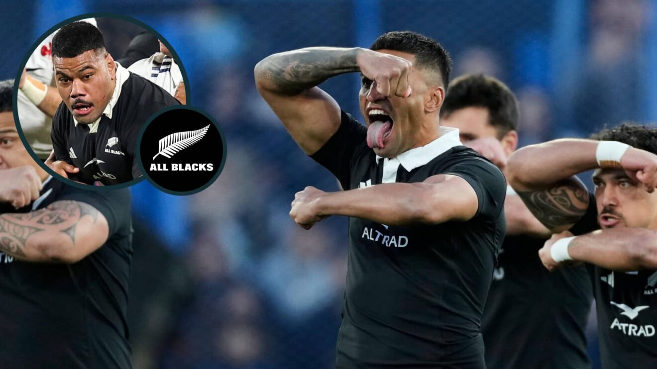 All Blacks winger Rieko Ioane and hooker Samisoni Taukei'aho.