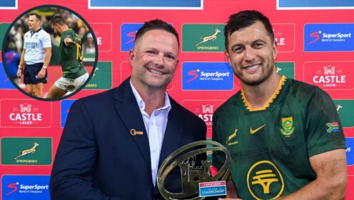 Handre Pollard understands ‘responsibility’ to Springboks fans as he reflects on ‘winning’ mentality within squad