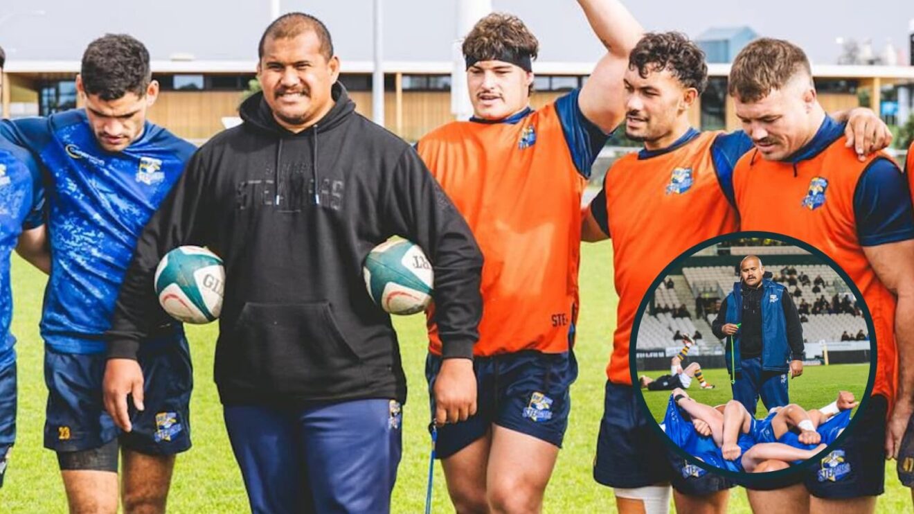 Pingi Tala'apitaga coaching.