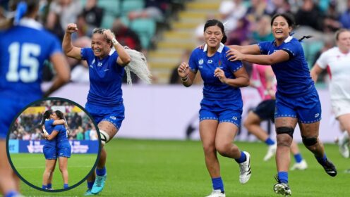 Watch: Samoan players celebrate first points after crowdfunding effort to get to World Cup