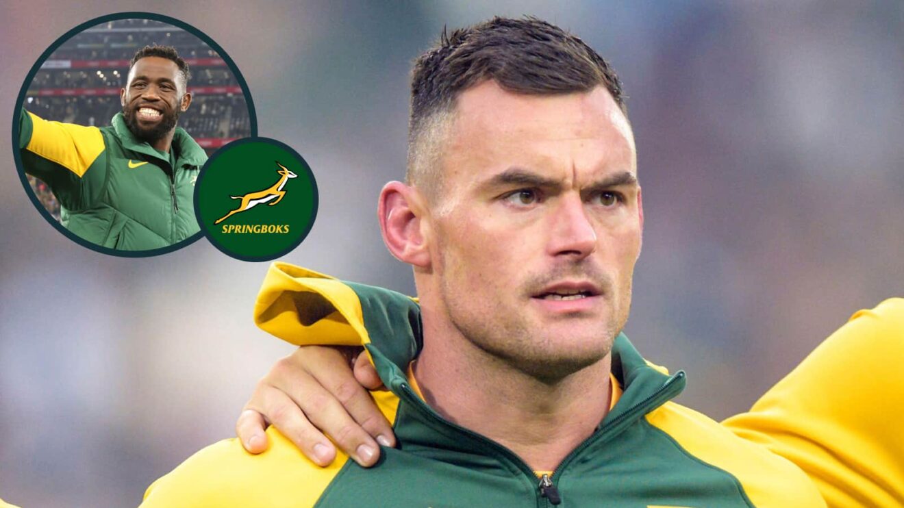 Springboks captains Siya Kolisi and Jesse Kriel.