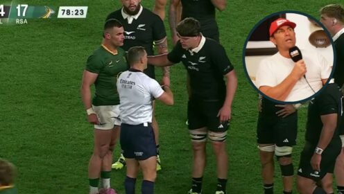 Ex-Springbok rues ‘free-for-all’ breakdown as All Blacks great claims ref ‘frustrated’ captains