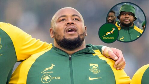 Springboks prop Asenathi Ntlabakanye.