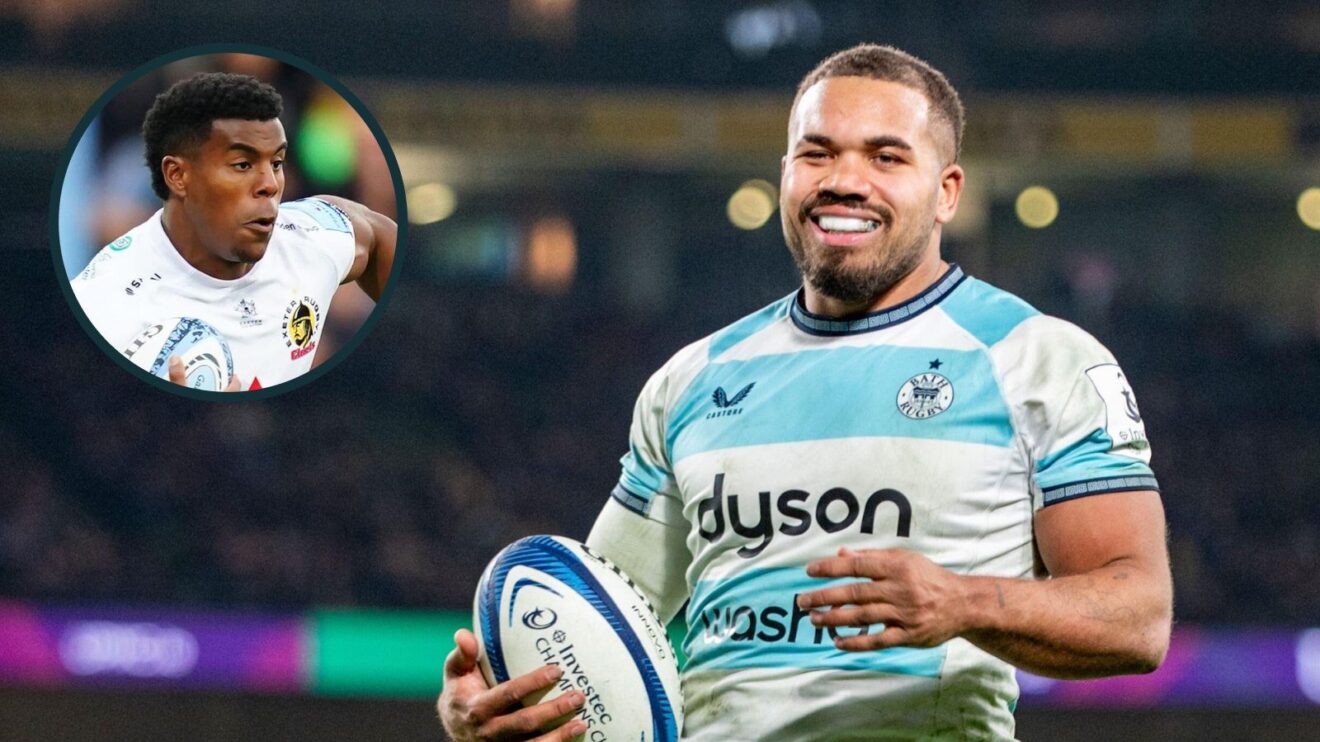 A two layered image of Ollie Lawrence and Immanuel Feyi-Waboso