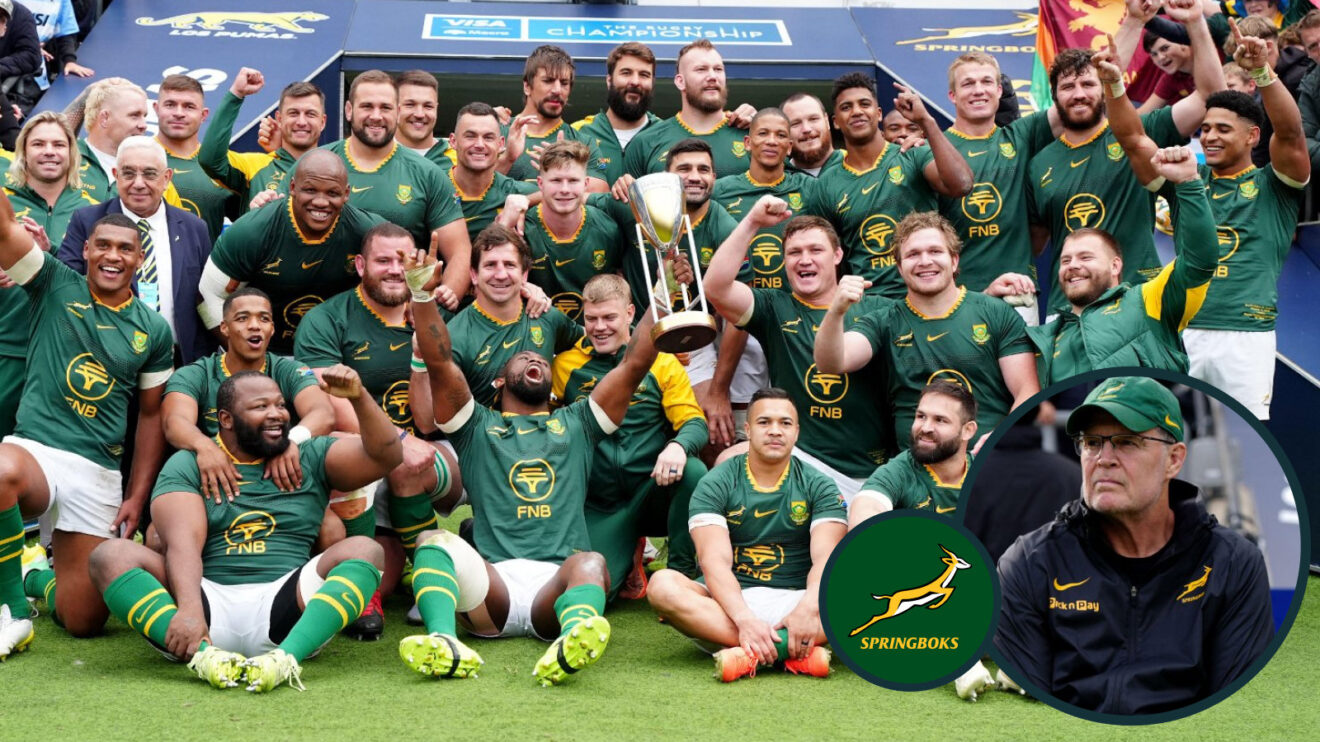 Springboks and Rassie Erasmus photo