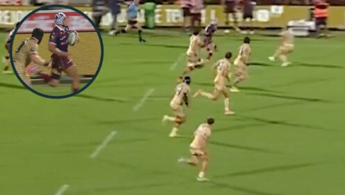 Watch: Louis Bielle-Biarrey breaks record as he gasses former England star to score ‘incredible’ 70 metre try