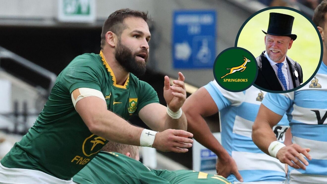 Cobus Reinach (left) with an inset of Mike Tindall