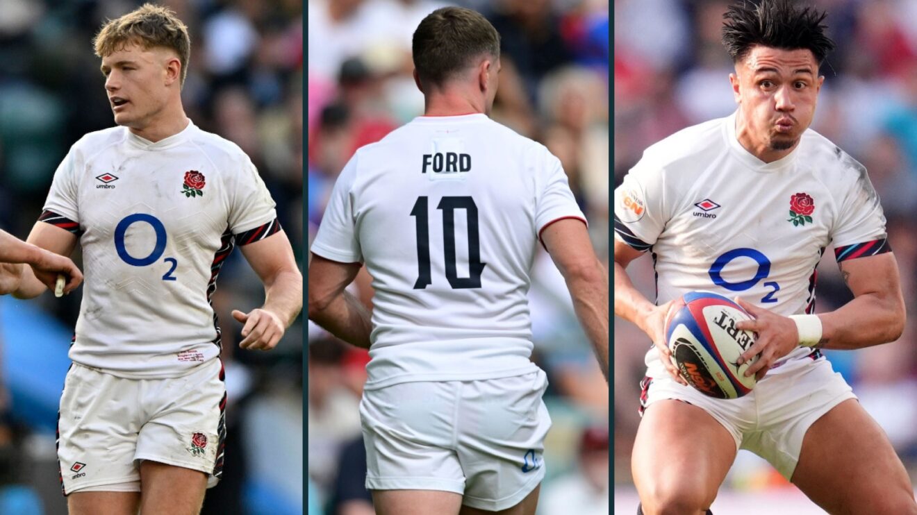 Fin Smith, George Ford and Marcus Smith are battling for the England number 10 shirt.