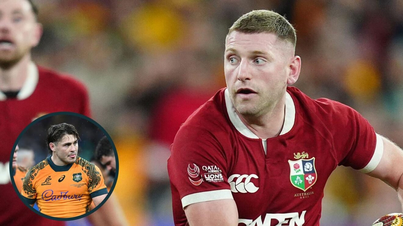 A two layered image of Finn Russell and James O'Connor
