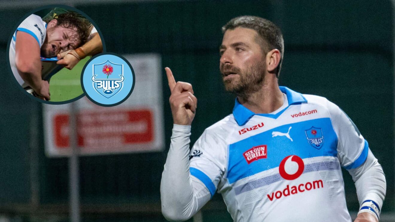 Willie le Roux and Jan-Hendrik Wessels (inset) in action for the Bulls against Connacht.