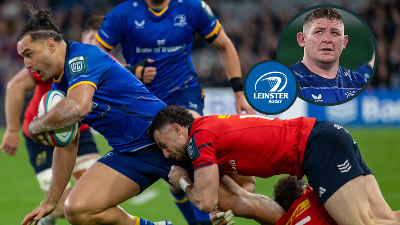 James Lowe and Tadhg Furlong photo