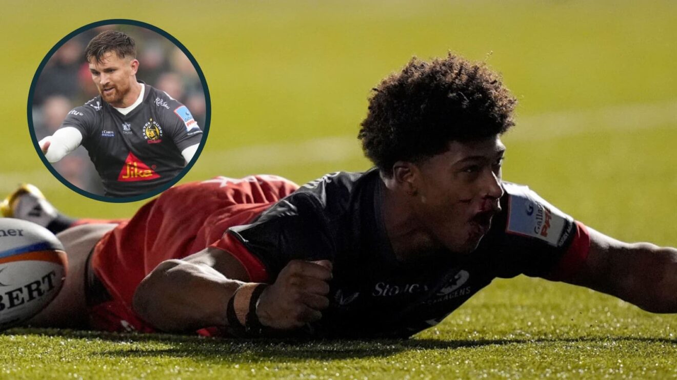 Noah Caluori scored five tries for Saracens on Saturday.