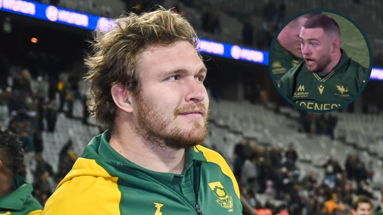 Bulls and Springboks forward Jan-Hendrik Wessels and an inset of Connacht's Josh Murphy.